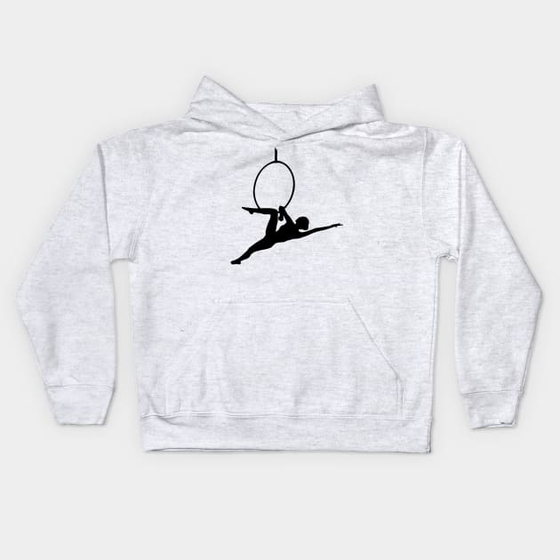 Aerial hoop Kids Hoodie by RosaliArt